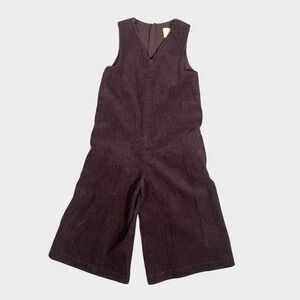 COS Kids Girls Brown Corduroy Wide‎ Leg Jumpsuit Overalls Size 6-8Y